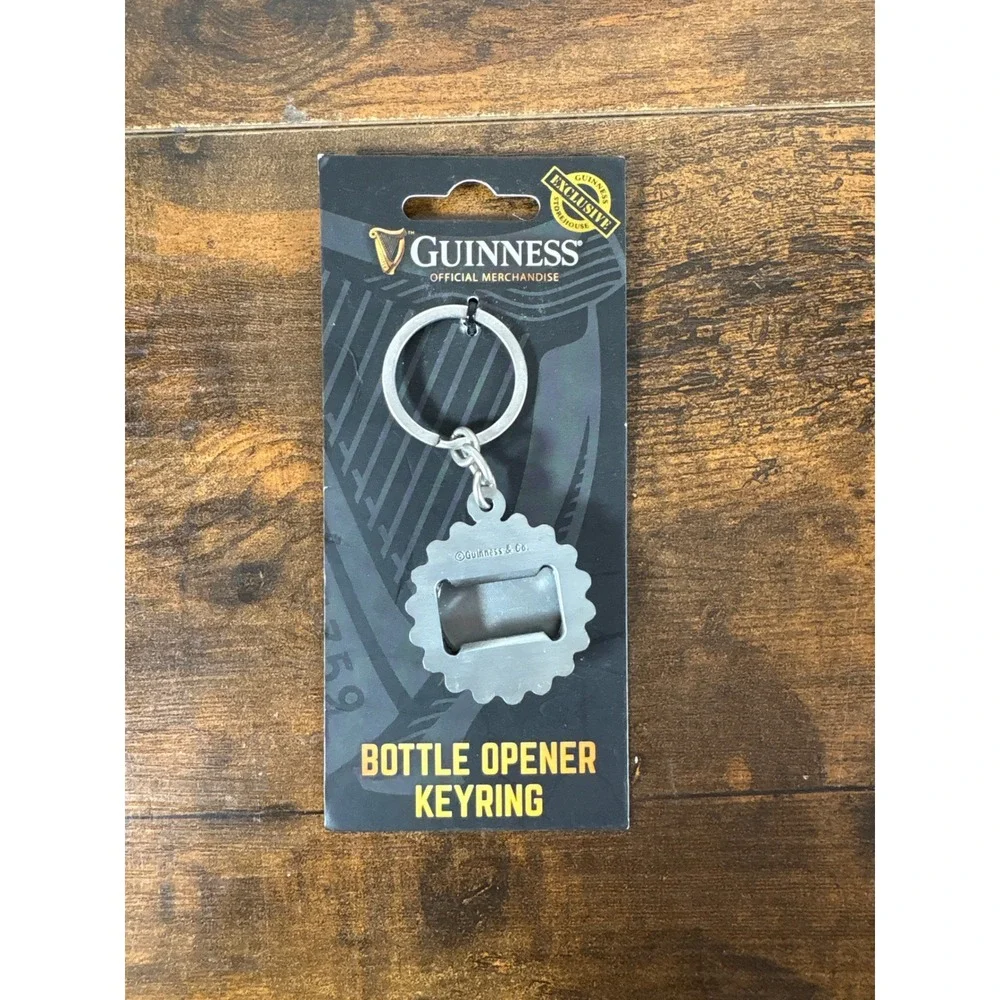 Guinness Official Merchandise Bottle Opener Keyring Dublin Ireland Storehouse